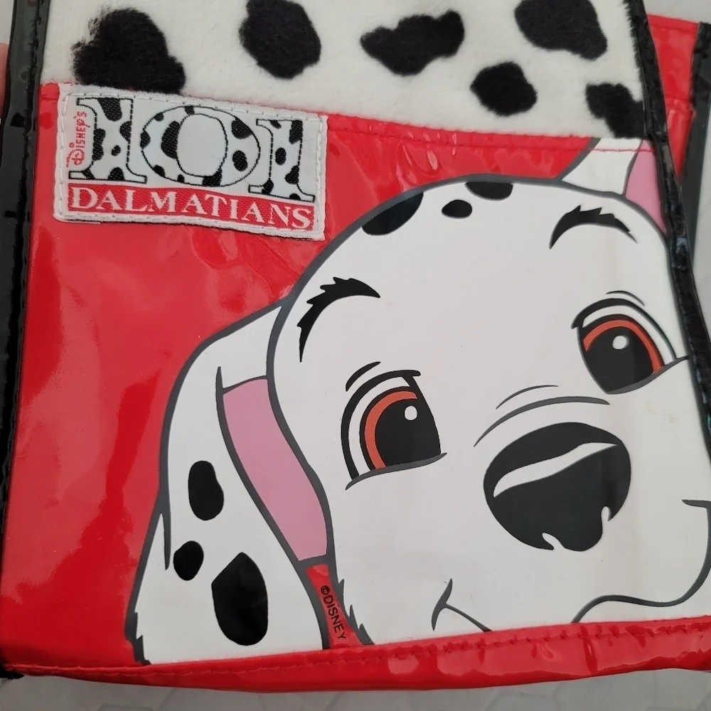 VTG 101 Dalmatians Fuzzy‎ Faux Fur Trim Kids Handbag